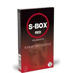 PREZERVATİF  S-BOX RED KABARTMA YÜZEYLİ