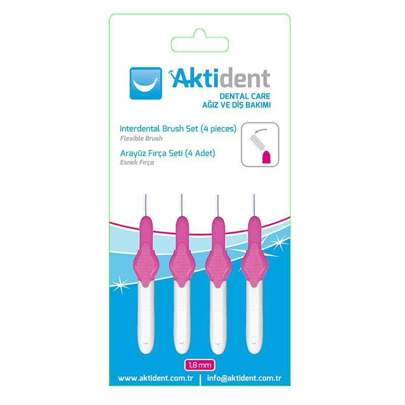 AKTIDENT PEMBE 0,40MM  ARAYÜZ FIRÇASI