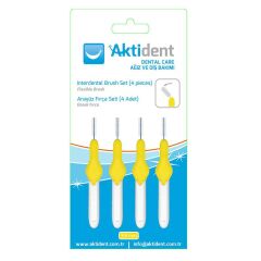 AKTIDENT SARI 0,70MM  ARAYÜZ FIRÇA SETİ