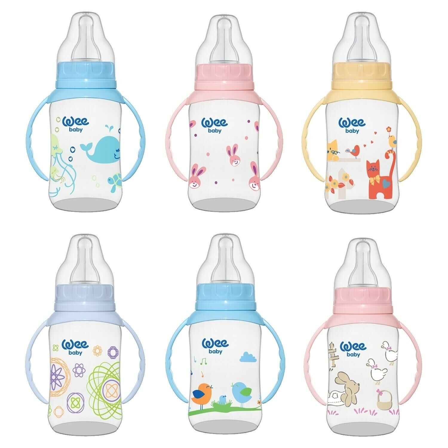 Wee Baby 745 Kulplu PP Biberon 270 ml