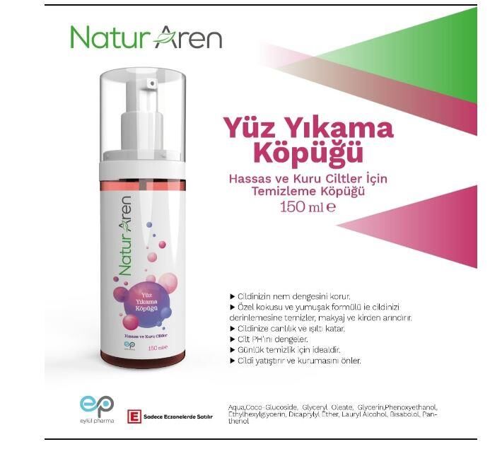 NATUR AREN 8193 YÜZ YIKAMA KÖPÜĞÜ 150ML
