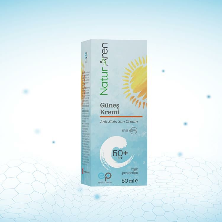 NATUR AREN 8155 GÜNEŞ 50 SPF ANTİ-STAİN SUN KREM 50ML