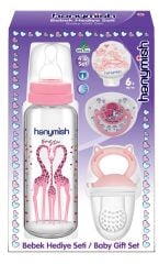 HANYMİSH 652 BEBEK 4'LÜ PEMBE HEDİYE SET