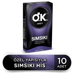 OKEY SIMSIKI PREZERVATİF 10 ADETLİ