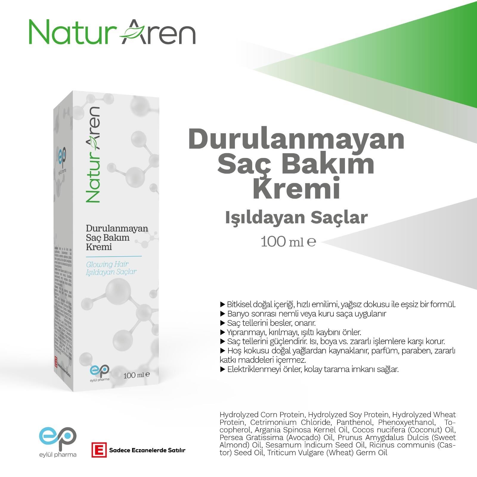 NATUR AREN 8278 DURULANMAYAN SAÇ BAKIM KREMİ 100 ML