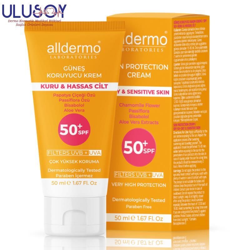 ALLDERMO 1117 SPF 50 KURU VE HASSAS CİLT KREM 50 ML