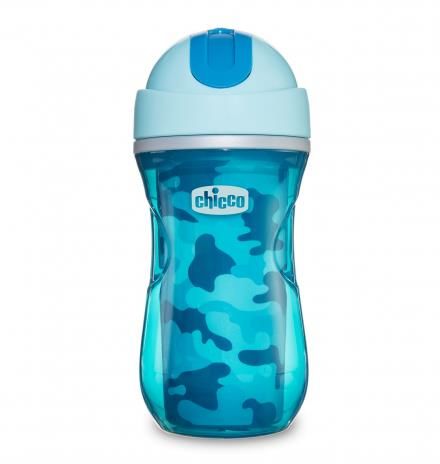 CHİCCO ISI YALITIMLI SPORT BARDAK PİPETLİ 14 AY+ ERKEK