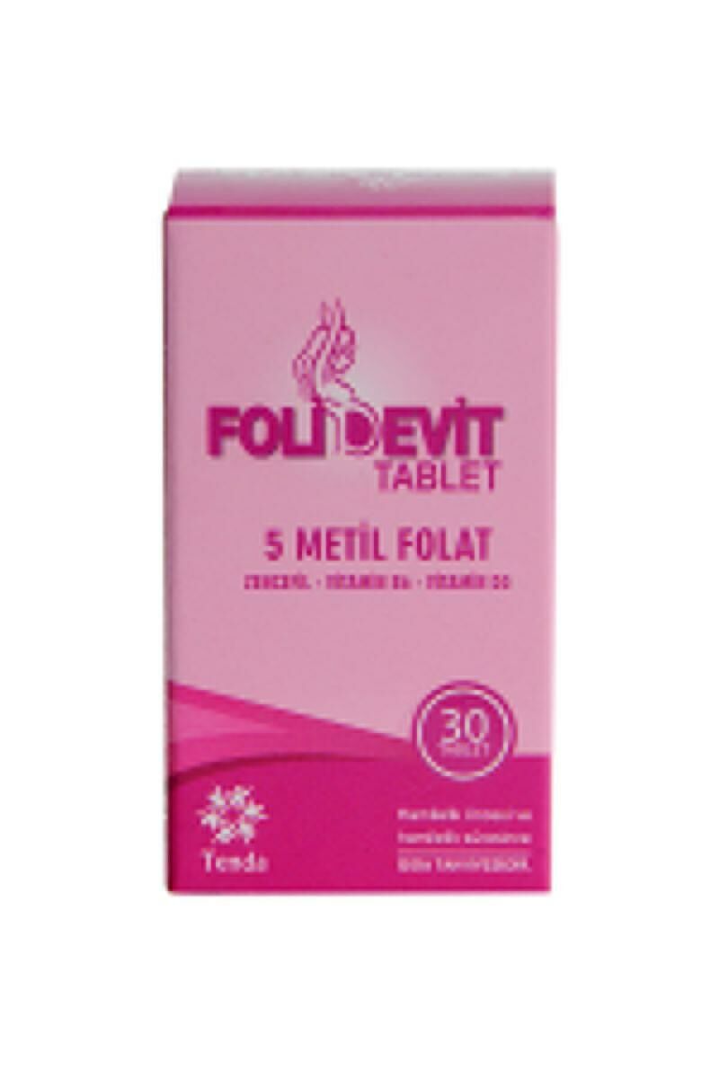 FOLİDEVİT 30 TABLET TENDA İLAÇ