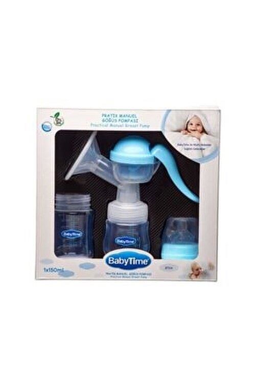 BABYTİME BT514  MAVİ  GÖGÜS POMPASI YEDEK BİBERON HEDİYELİ